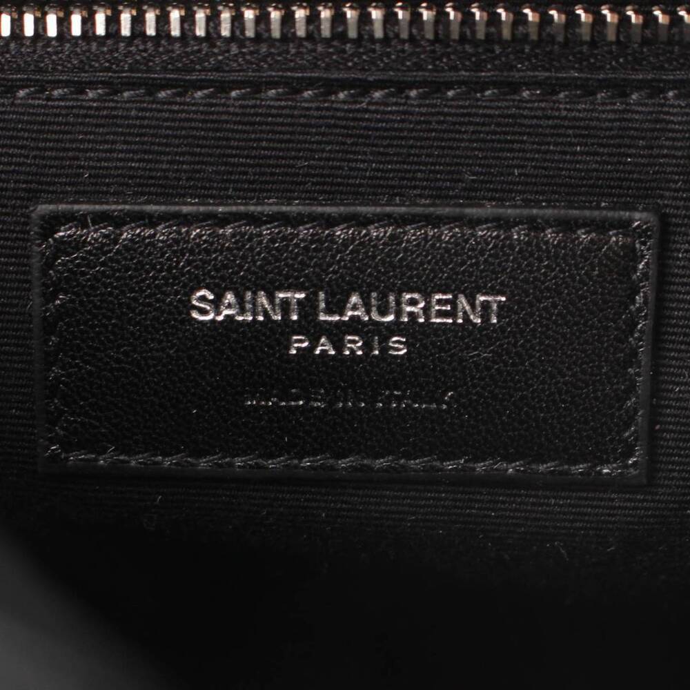 Saint Laurent Loulou Leather Bowling Shoulder Bag Black - Picture 6 of 9